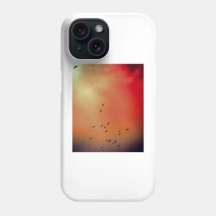 Birds in the sunset Phone Case