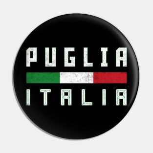 Puglia / Italian Region Typography Design Pin