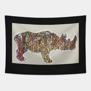 One Magical Rhino Tapestry