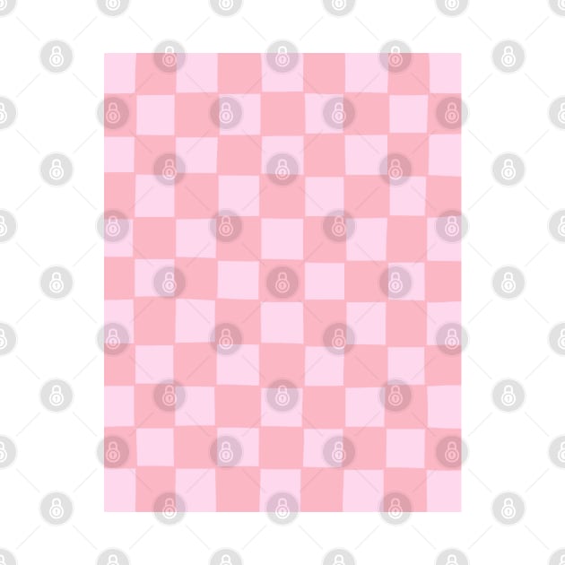 Pink Check Pattern by kriitiika