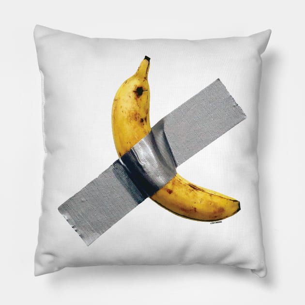 Duct Tape Banana [Rx-Tp] Pillow by Roufxis