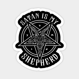 Satan is my Shepherd T-shirt I Satanic Gift Magnet