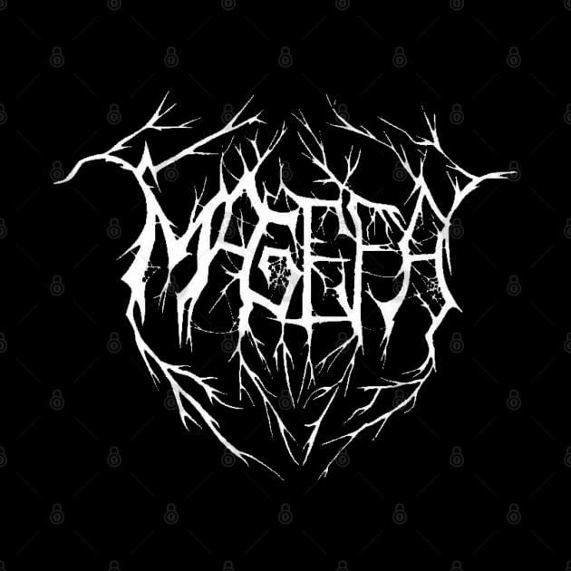 MAGEFA - 'Death' white logo by MAGEFA- Merch Store on TEEPUBLIC