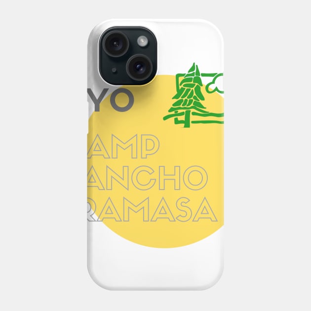 Yellow Camp Circle Phone Case by Camp Rancho Merch