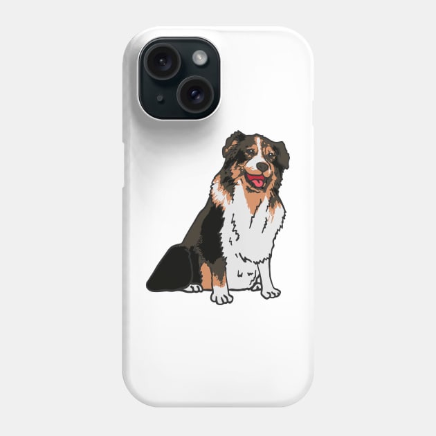 Australian Shepherd Dog Phone Case by PetinHeart