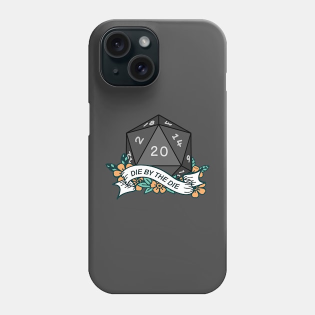 D20 Dice Roll Phone Case by Sweet Miya