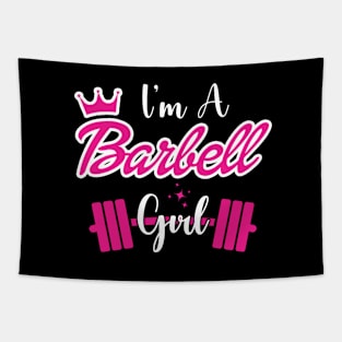 I'm a BARBELL Girl Tapestry