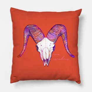 Bighorn Sheep Ram Skull Pillow