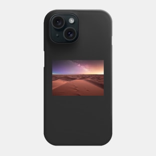 Sahara desert near Merzouga, Morocco , Africa at night Phone Case