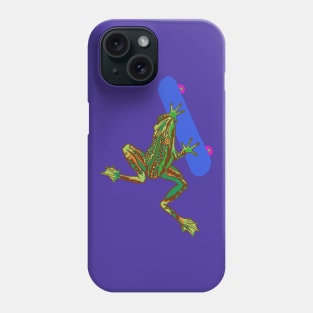 Skating Frog Phone Case