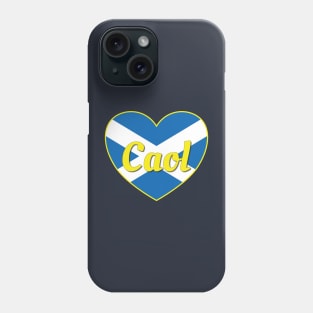 Caol Scotland UK Scotland Flag Heart Phone Case