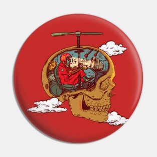 Skull Pilot Pin