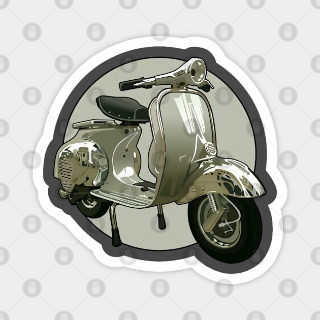 Scooter Vespa Magnet by Akira31