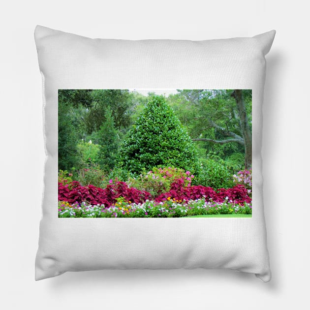 Beautiful Garden Pillow by Cynthia48