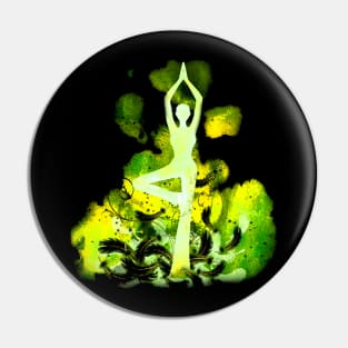 Yoga light lime Pin