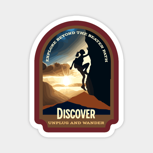 Explore Beyond the Beaten Paths Magnet by Vinokurio