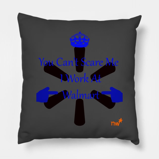 You can't scare me, i work here Pillow by nenedasher