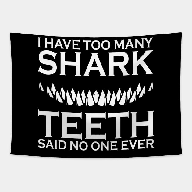 shark funny quotes Tapestry by J&R collection