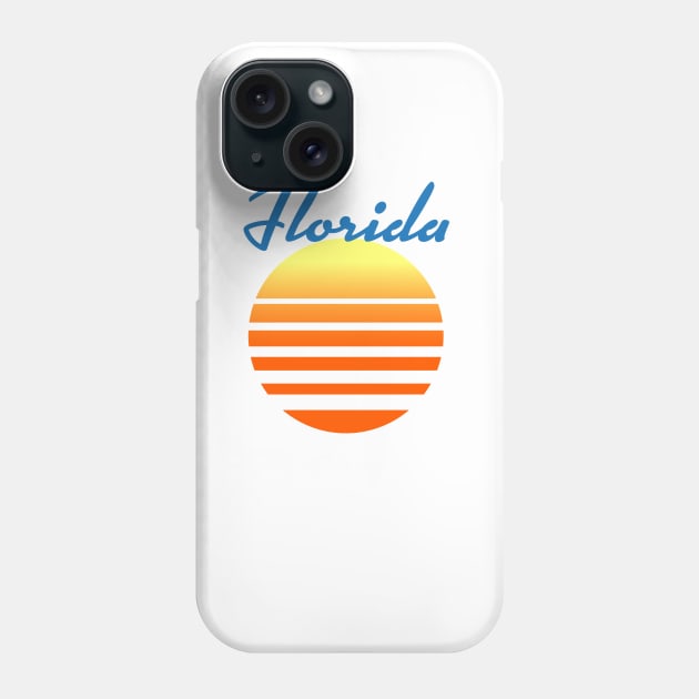 Florida Vintage sun Phone Case by nickemporium1