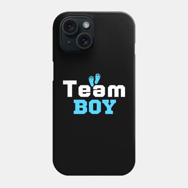 Team Boy Gender Reveal Phone Case by HobbyAndArt