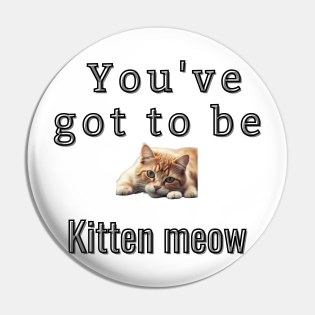 You've got to be kitten meow Pin by Art Enthusiast