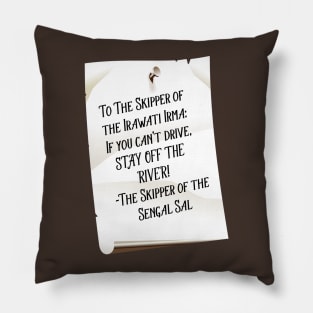 STAY OFF THE RIVER! Pillow