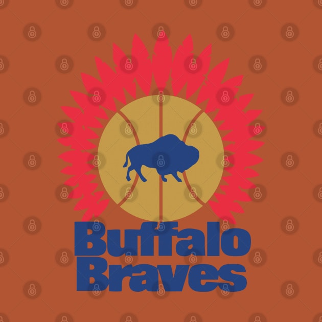 Retro Buffalo Braves Basketball 1970 by LocalZonly