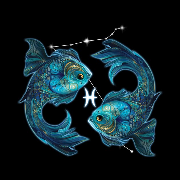 Pisces Zodiac Sign Astrology February March Birthday by Che Tam CHIPS