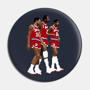 Sixers Big Three Pixel Pin