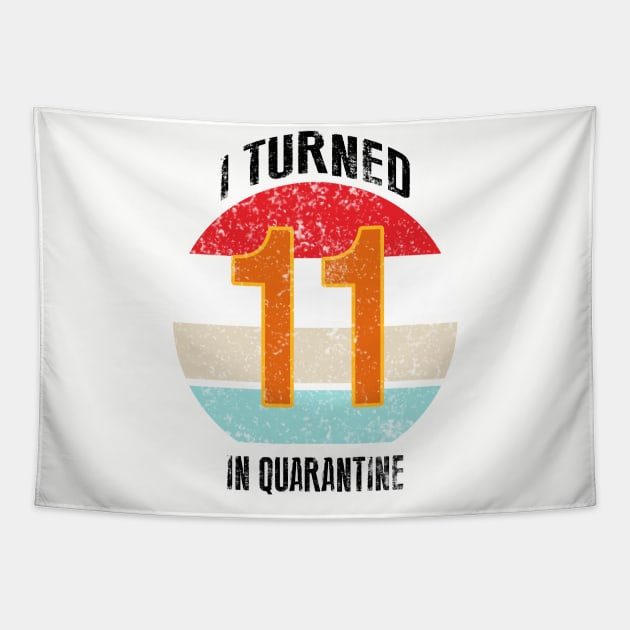 11th birthday in quarantine Tapestry by GREEN GRAPE