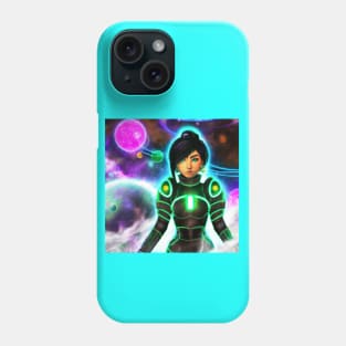 Anime Girl in Space Phone Case