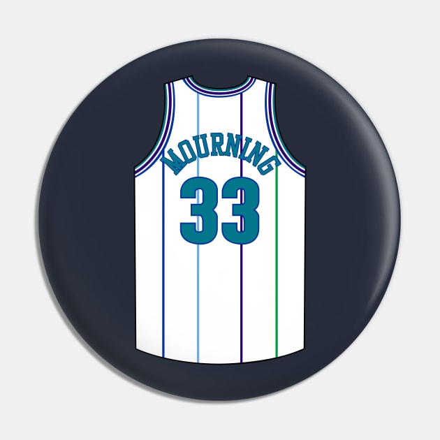 Alonzo Mourning Charlotte Jersey Qiangy Pin by qiangdade