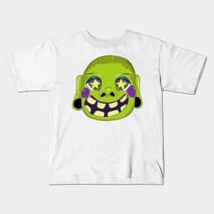 sad troll face | Kids T-Shirt