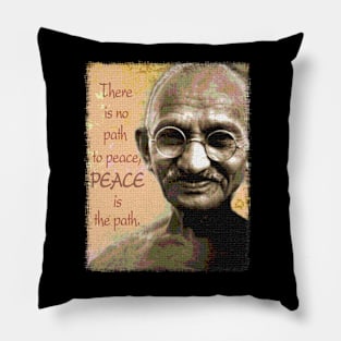 Peace is the path. Pillow