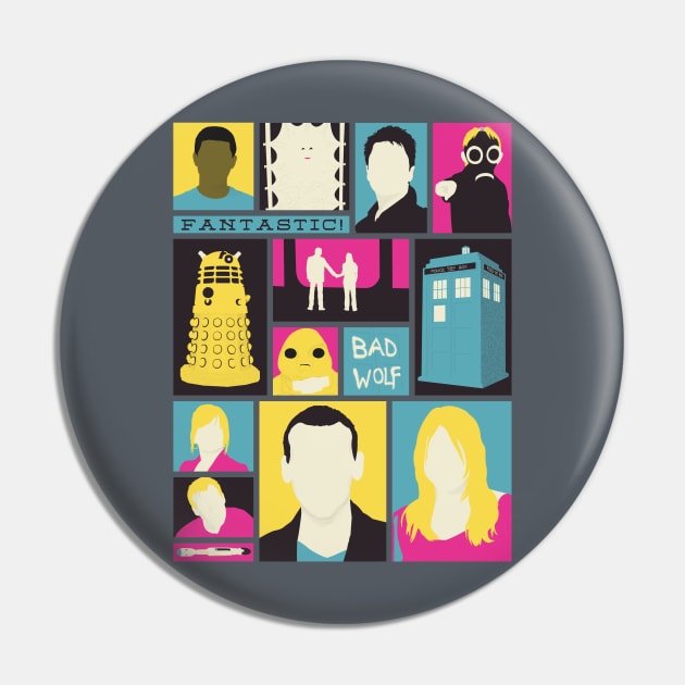 The Ninth Doctor Pin by William Henry Design