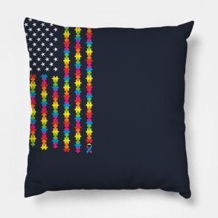 Autism Awareness USA Pillow