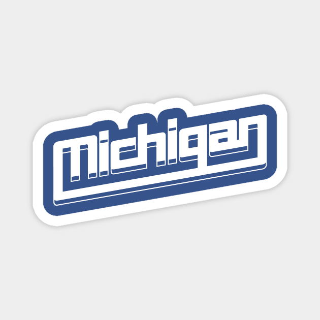 Michigan Modern Magnet by Lost Mitten Apparel Co