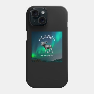 Northern Lights Alaska Moose Phone Case