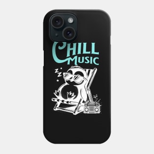 CHILL OUT MUSIC  - Chillax Penguin (blue/white) Phone Case