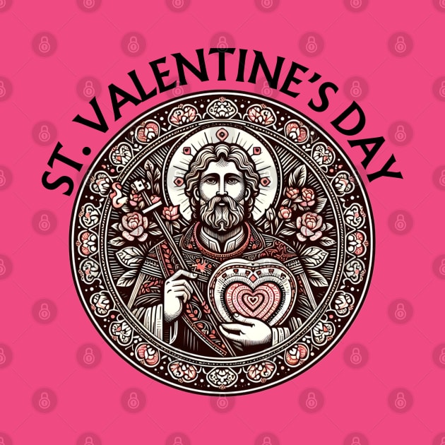 Saint Valentine's Day February 14 by Desert Owl Designs