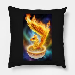 Golden Flame Pillow