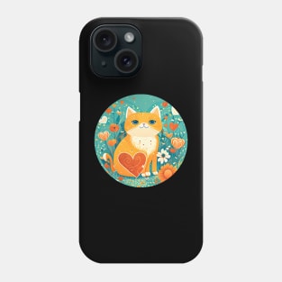 You're The Cat Meow Of My Heart - Cat In The Garden Phone Case