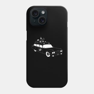 The Ectomobile White Outline Phone Case