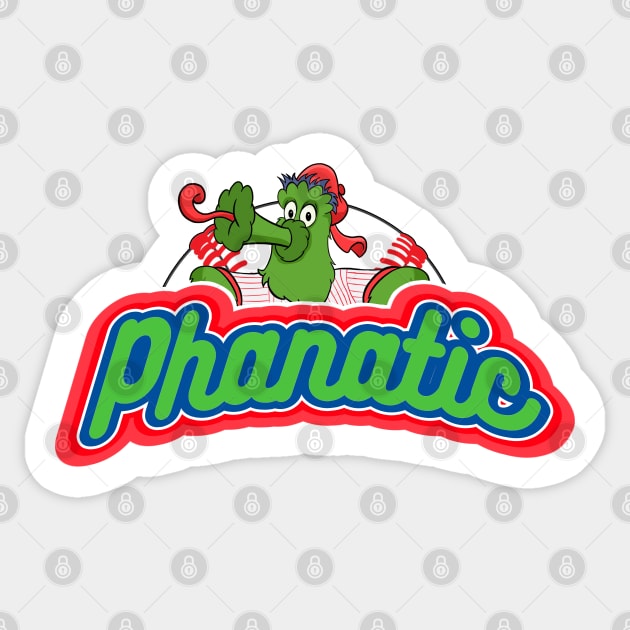 Philly Phanatic Sticker Gritty Sticker Philadelphia Phillies 