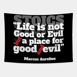 Stoic Quote by Marcus Aurelius Tapestry