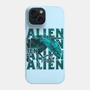 alien 1986 science fiction vintage 80s 90s movie. sci-fi 80s. Phone Case