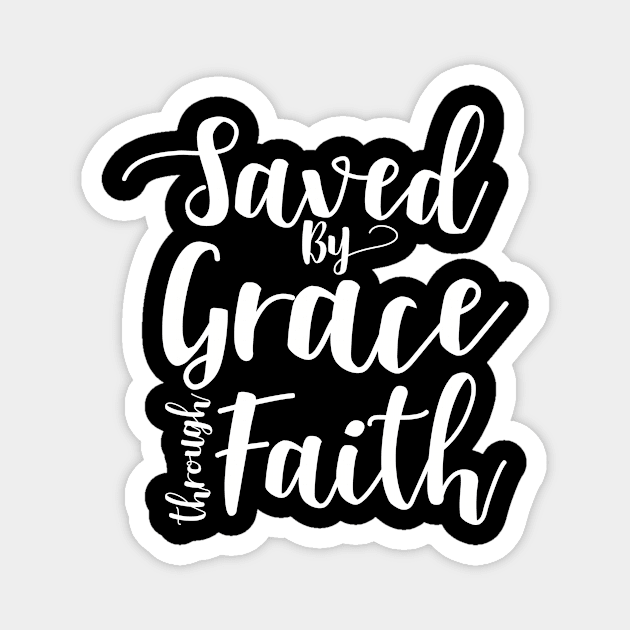 Saved By Grace Through Faith Magnet by AlphaDistributors