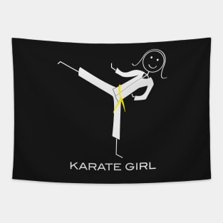 Funny Womens Yellow Belt Karate Tapestry