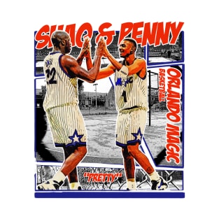 Shaq & Penny // Retro Comics Designs T-Shirt