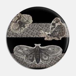 abstract lost moth Pin